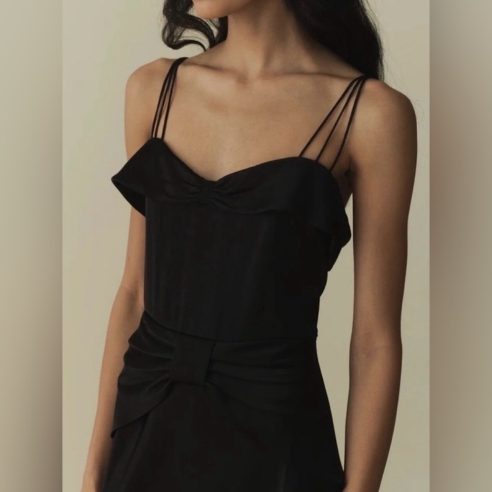 DOEN Donetta Maxi Dress Black Size 8 - Picture 2 of 8